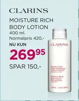 Salling MOISTURE RICH BODY LOTION tilbud