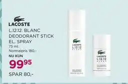 Salling L.12.12. BLANC DEODORANT STICK EL. SPRAY tilbud