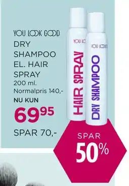 Salling DRY SHAMPOO EL. HAIR SPRAY tilbud
