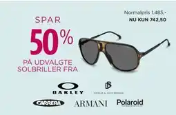 Salling SPAR 50% PÅ UDVALGTE SOLBRILLER tilbud