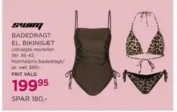 Salling BADEDRAGT EL. BIKINISÆT tilbud