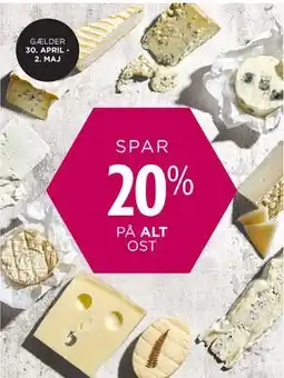 Salling SPAR 20% PÅ ALT OST tilbud