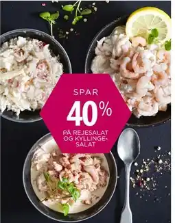 Salling SPAR 40% PÅ REJESALAT OG KYLLINGESALAT tilbud