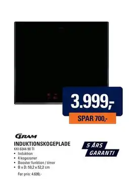 El-Salg INDUKTIONSKOGEPLADE tilbud