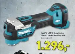 Johannes Fog MAKITA LXT 18 V multicutter DTM52Z, ekskl. batteri og lader tilbud