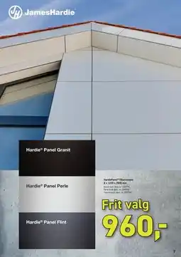 Johannes Fog HardiePanel Fibercement 8 x 1220 x 2500 mm tilbud