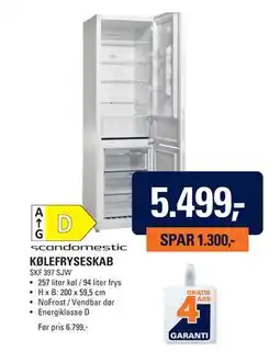 El-Salg KØLEFRYSESKAB tilbud