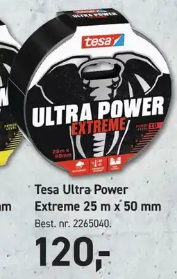 Johannes Fog Tesa Ultra Power Extreme 25 m x 50 mm tilbud