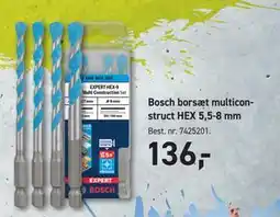 Johannes Fog Bosch borsæt multiconstruct HEX 5,5-8 mm tilbud