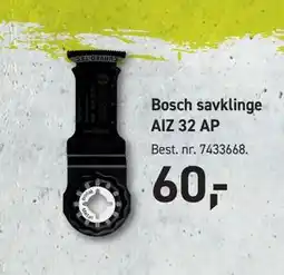 Johannes Fog Bosch savklinge AIZ 32 AP tilbud