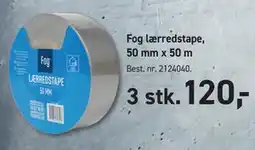 Johannes Fog Fog lærredstape, 50 mm x 50 m tilbud