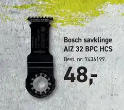 Johannes Fog Bosch savklinge AIZ 32 BPC HCS tilbud
