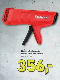 Johannes Fog Fischer injektionspistol FIS DM S Pro med 2 kamre tilbud