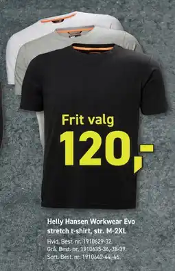 Johannes Fog Helly Hansen Workwear Evo stretch t-shirt, str. M-2XL tilbud