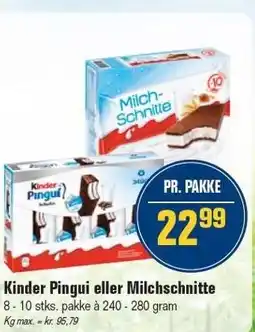 Otto Duborg Kinder Pingui eller Milchschnitte tilbud