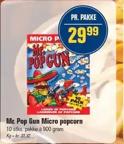 Otto Duborg Mr. Pop Gun Micro popcorn tilbud