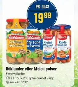 Otto Duborg Böklunder eller Meica pølser tilbud