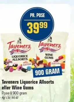 Otto Duborg Taveners Liqurice Allsorts eller Wine Gums tilbud