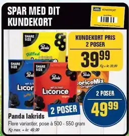 Otto Duborg Panda lakrids tilbud