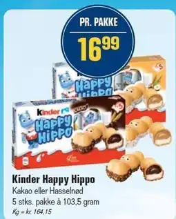 Otto Duborg Kinder Happy Hippo tilbud