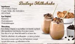 Otto Duborg Baileys Milkshake tilbud