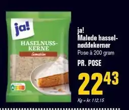 Otto Duborg ja! Malede hassel-nøddekerner tilbud