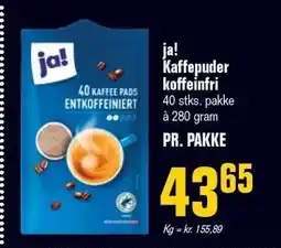 Otto Duborg ja! Kaffepuder koffeinfri tilbud
