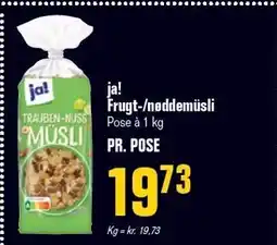 Otto Duborg ja! Frugt-/nøddemüsli tilbud