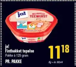 Otto Duborg ja! Finthakket tepølse tilbud