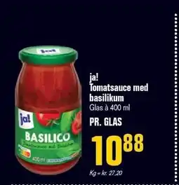Otto Duborg ja! Tomatsauce med basilikum tilbud
