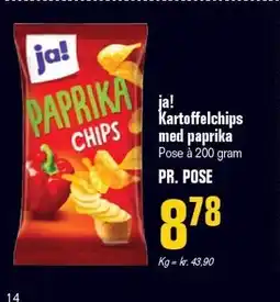 Otto Duborg ja! Kartoffelchips med paprika tilbud