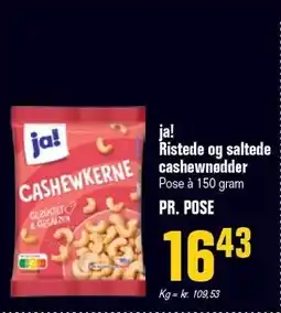 Otto Duborg ja! Ristede og saltede cashewnødder tilbud
