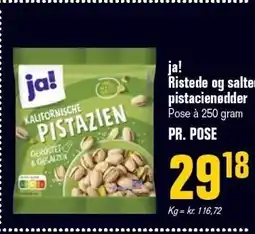 Otto Duborg ja! Ristede og saltede pistacienødder tilbud