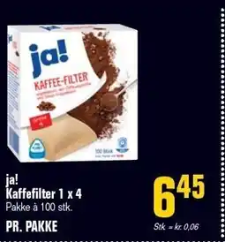 Otto Duborg ja! Kaffefilter 1 x 4 tilbud