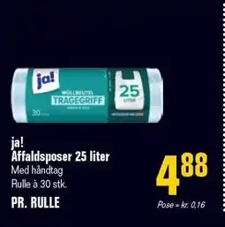 Otto Duborg ja! Affaldsposer 25 liter tilbud