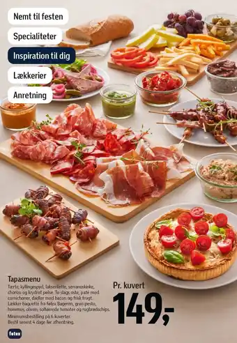 Føtex Tapasmenu tilbud