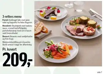 Føtex 3-retters menu tilbud
