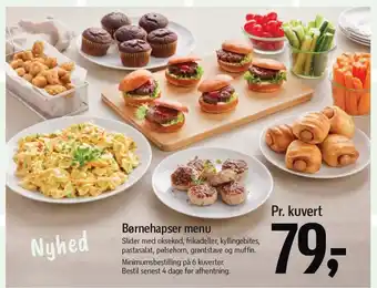 Føtex Børnehapser menu tilbud