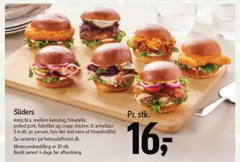 Føtex Sliders tilbud