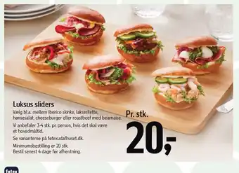 Føtex Luksus sliders tilbud