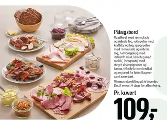 Føtex Pålægsbord tilbud