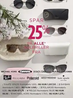 Salling SPAR 25% PÅ ALLE SOLBRILLER tilbud