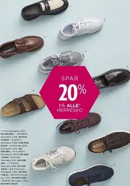 Salling Spar 20% på alle herresko tilbud
