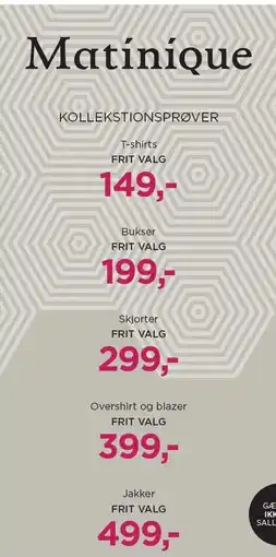 Salling Kollektionsprøver tilbud