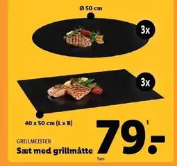 Lidl Sæt med grillmåtte tilbud