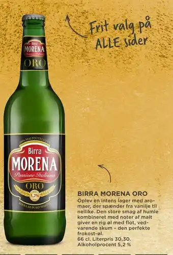 MENY Birra morena oro tilbud