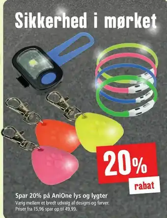 Maxi Zoo AniOne lys og lygter tilbud