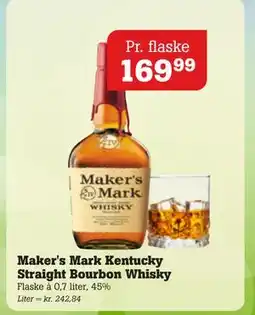 Poetzsch Padborg Maker's Mark Kentucky Straight Bourbon Whisky tilbud