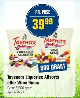 Otto Duborg Taveners Liquorice Allsorts eller Wine Gums tilbud