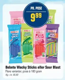 Otto Duborg Bebeto Wacky Sticks eller Sour Blast tilbud